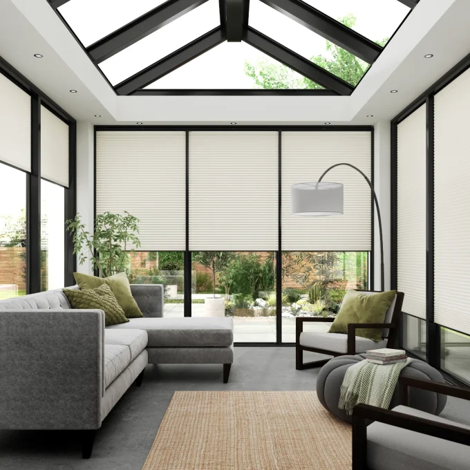 Blenheim Blockout White Mist - Pleated Blind - Image 2