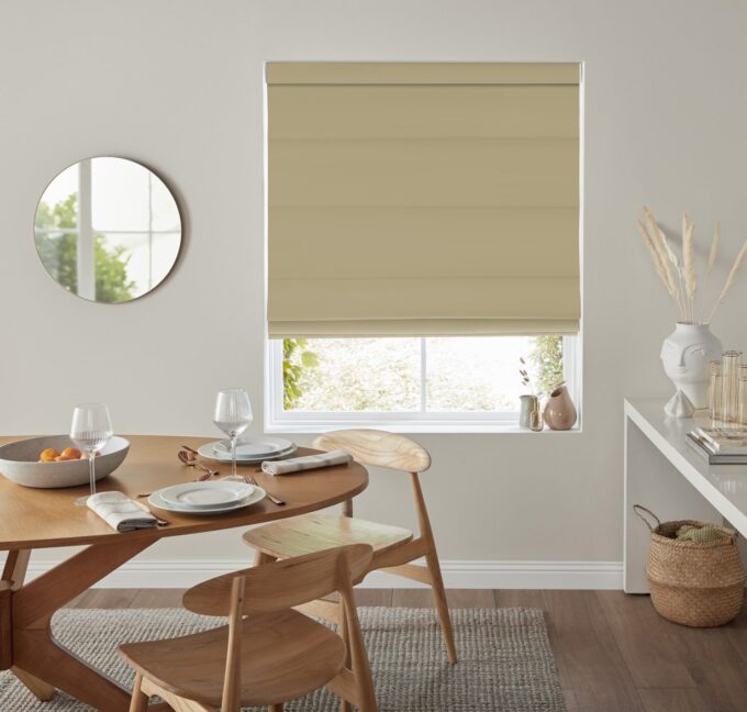 Cashew Roman Blind