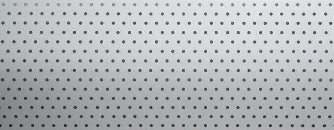 White Perforated - Metal Venetian Blind